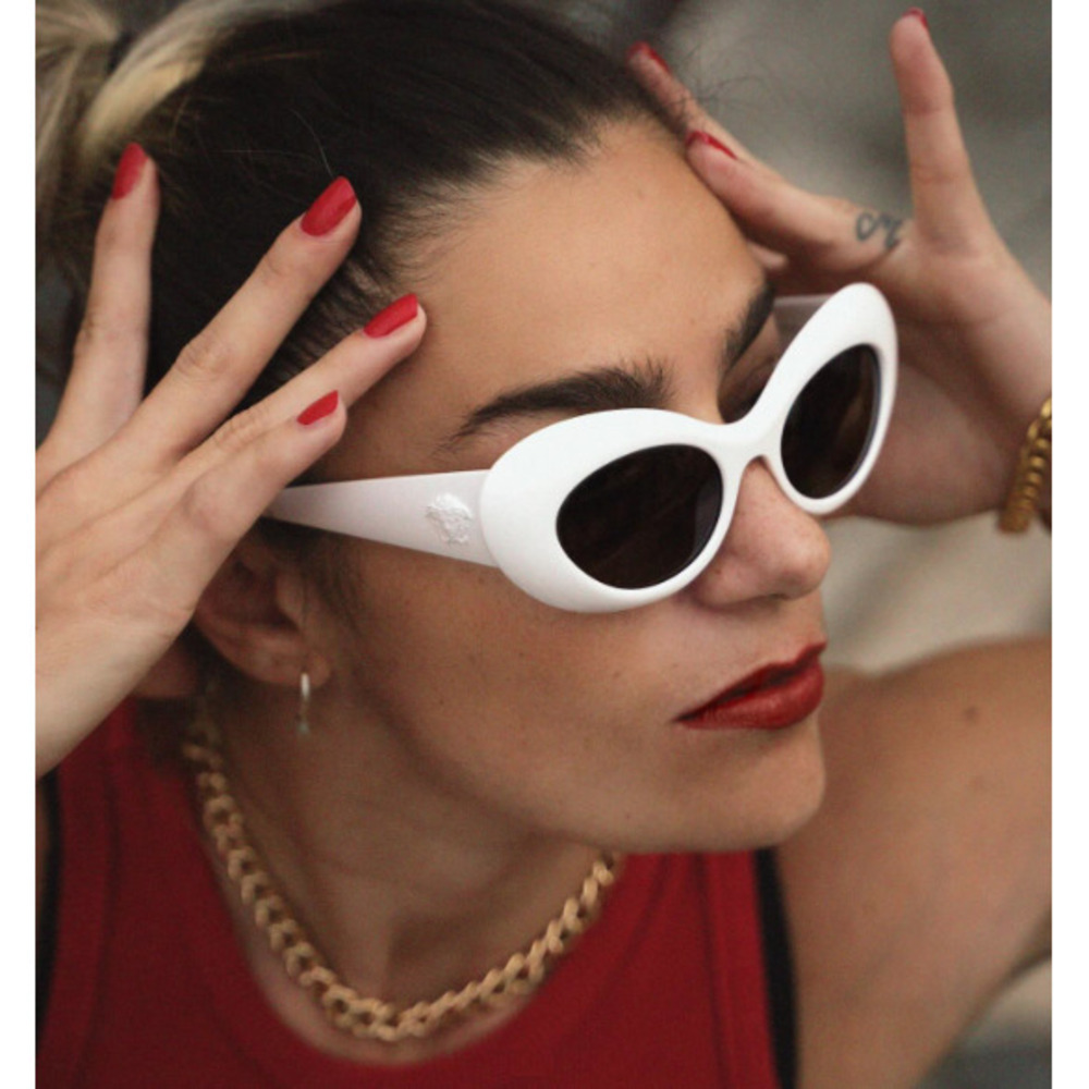 NWT Versace VE4456U White Cat Eye 52mm Sunglasses